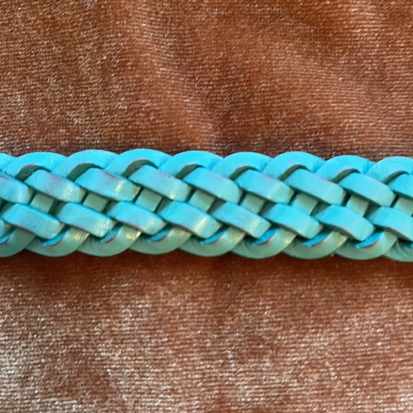 Teal Gap 100% Leather Belt, XS - Picture 3 of 3